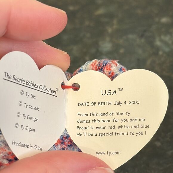 Vintage 2000 Ty Beanie Babies USA 9" Bean Bag Plush With Tags - Picture 10 of 10